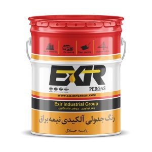 رنگ جدولی آلکیدی نیمه براق